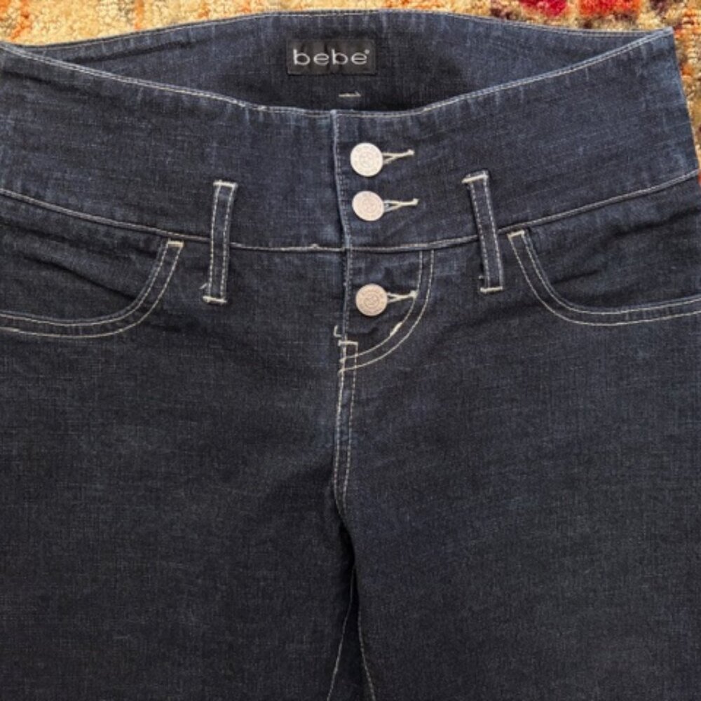 Vintage BEBE Denim black/blue jeans
